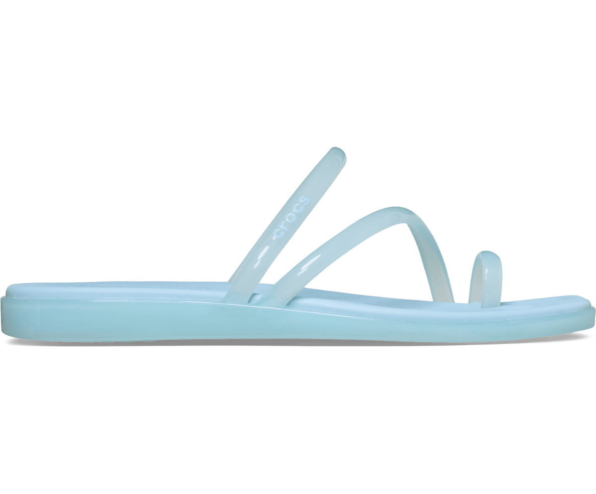 Crocs Women's Miami Toe Loop Jelly Sandal - Sky Blue Jelly