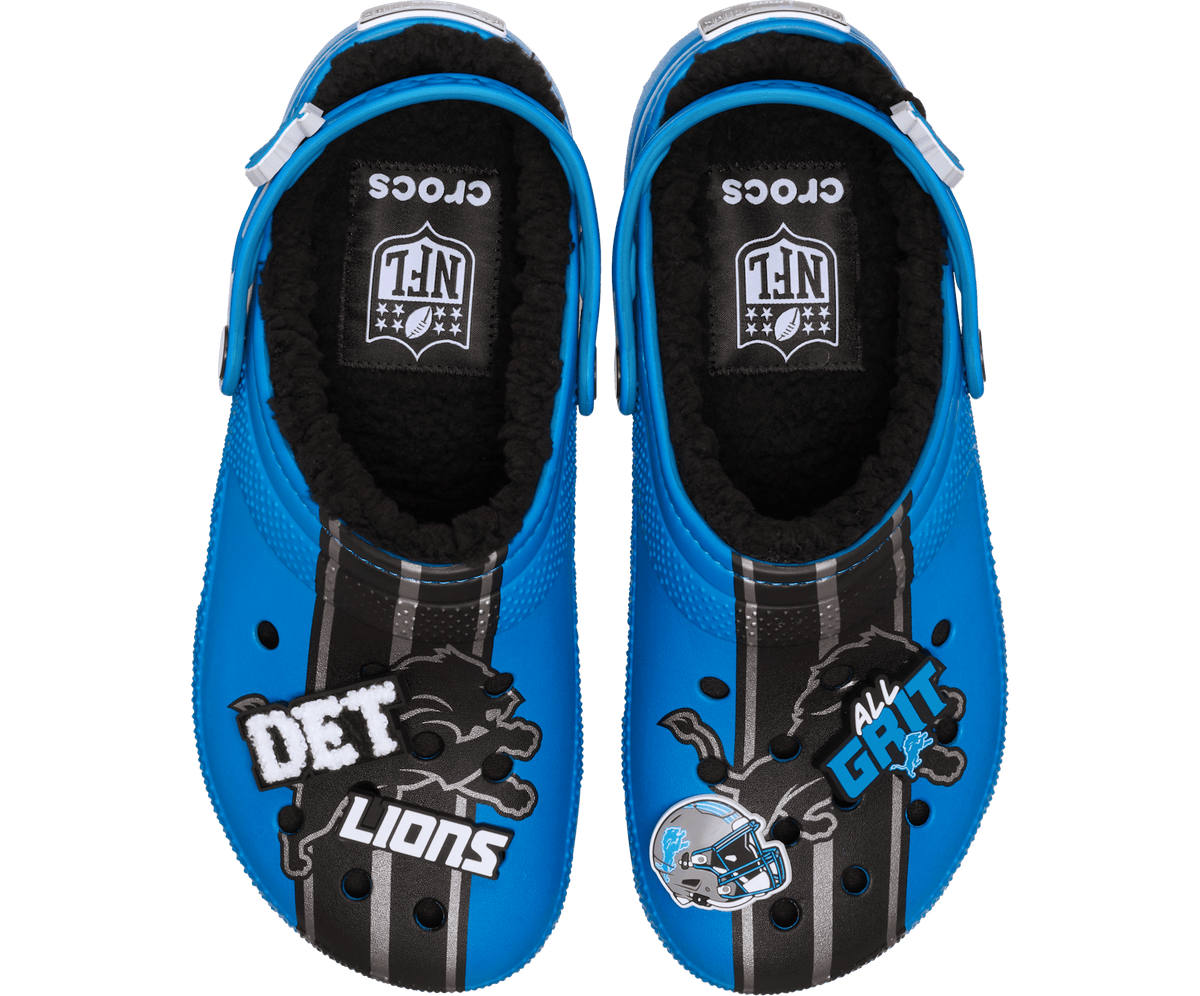 NFL x Crocs Women's Detroit Lions Classic Lined Clog - Multi