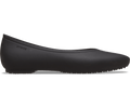 Crocs Women's On The Clock Work Flat - Black