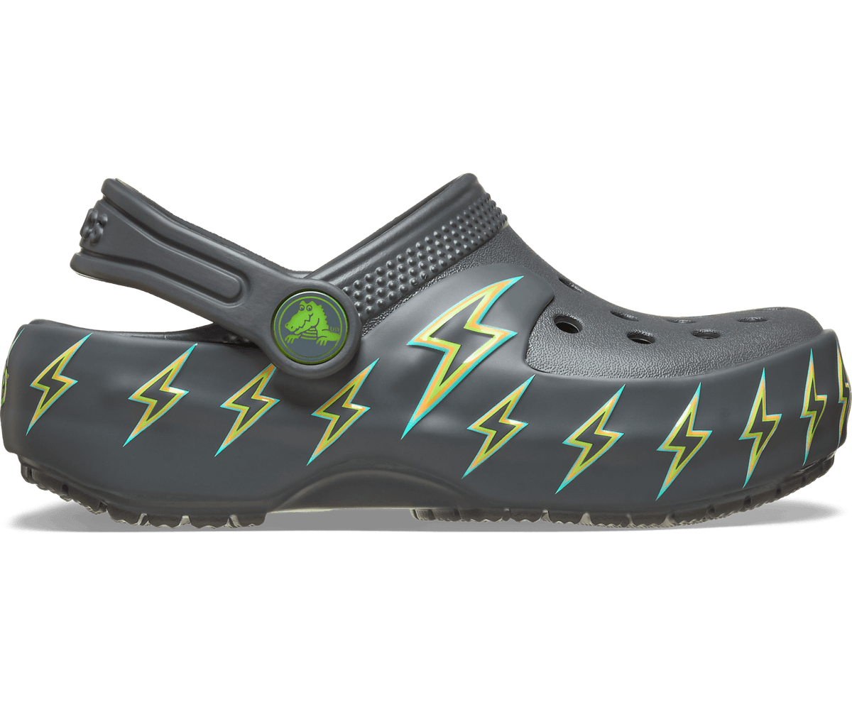 Crocs Toddler Classic Bolt Lights Clog - Carbon