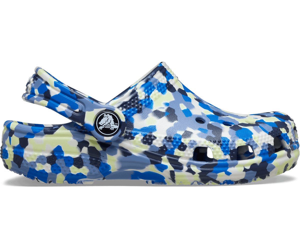 Crocs Toddler Classic Glow Confetti Clog - Glow Light/Multi