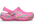 Crocs Toddler Classic Heart Lights Clog - Pink Lemonade