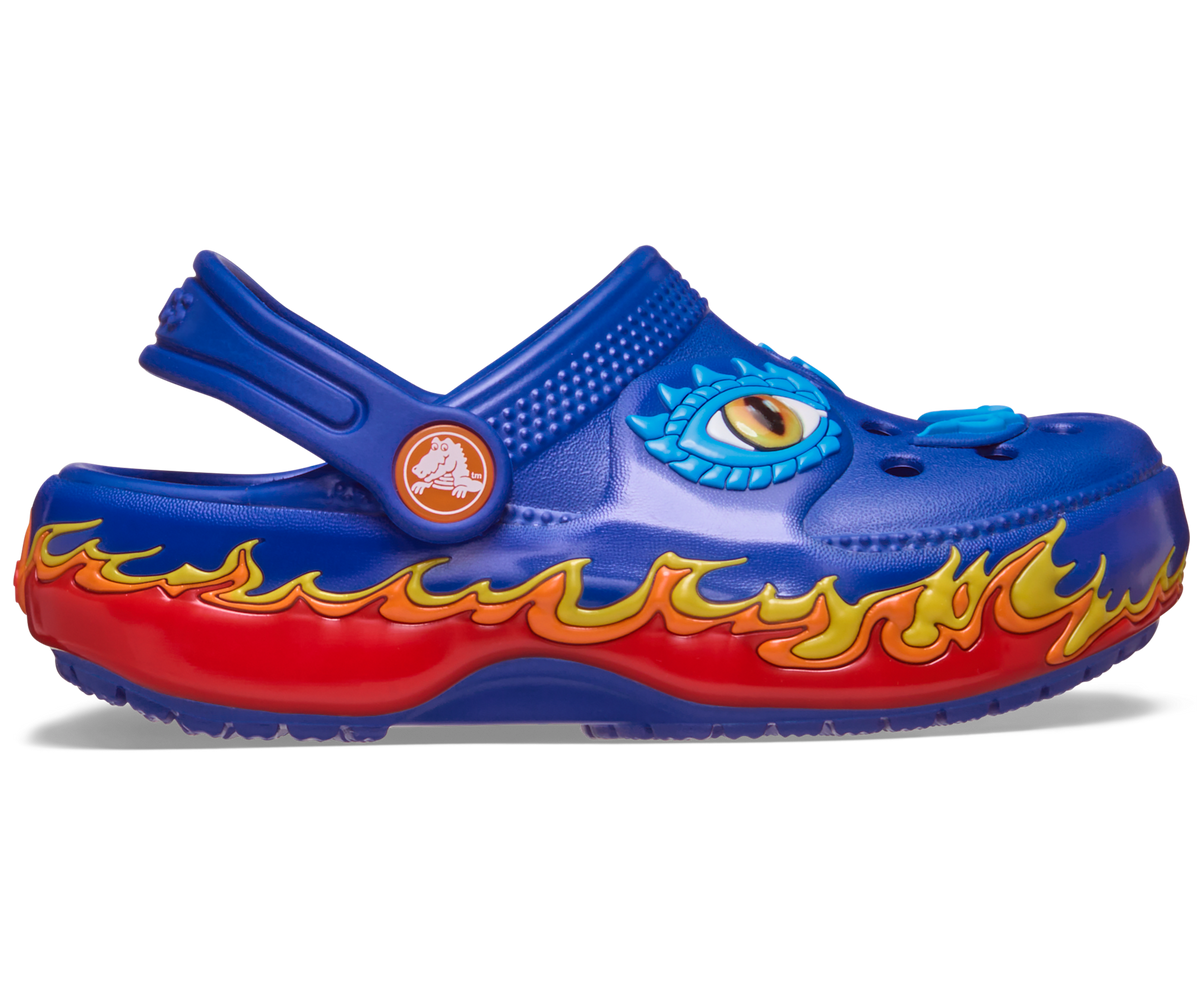 Crocs Toddler Classic IAM Dragon Lights Clog - Blue Bolt