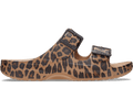 Crocs Women's Animal Saturday Sandal - Sepia/Leopard