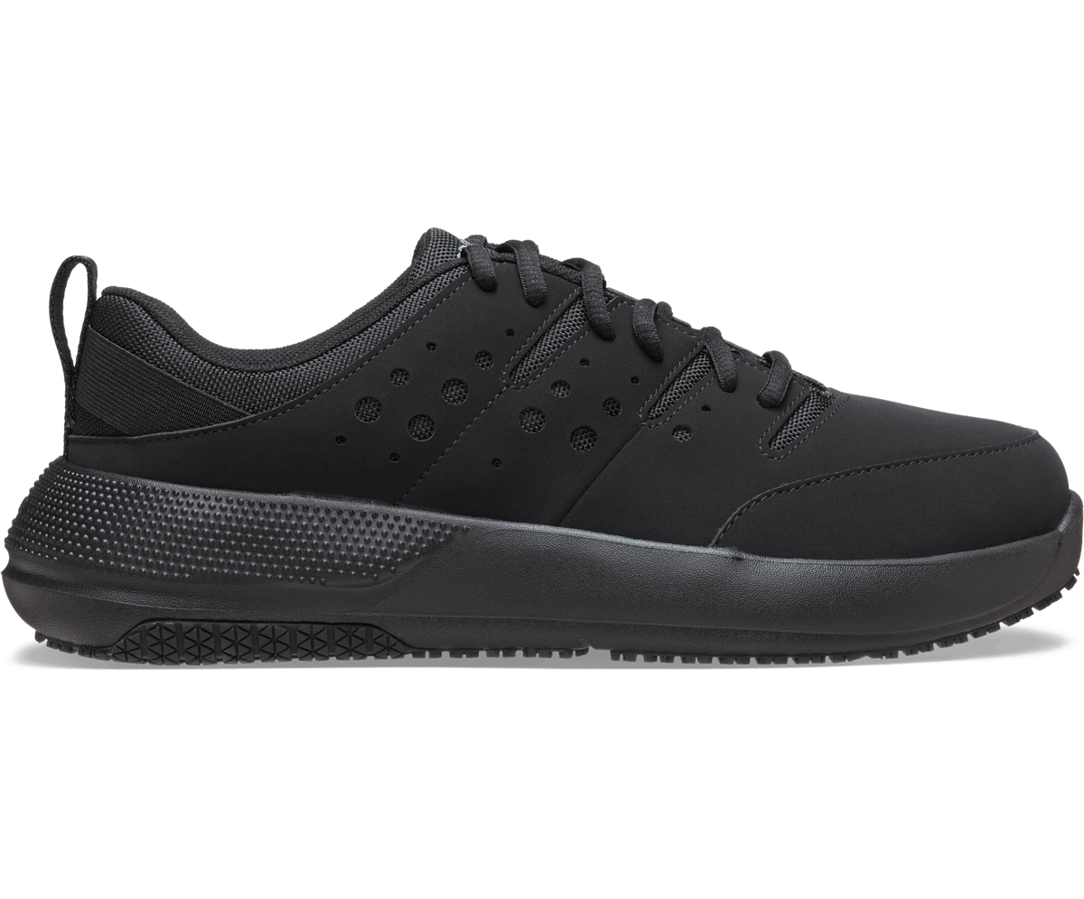 Crocs Women's On the Clock Work Sneaker Wide - Triple Black