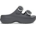 Crocs Women's Saturday Platform Dipped Buckle Sandal - Carbon