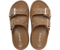 Crocs Women's Saturday Platform Embellished Sandal - Sepia / Silver
