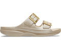 Crocs Women's Saturday Tinted Metallic Sandal - Frappé / Gold
